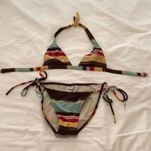 Vix by Lenny striped bikini